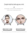 6‘’ Miroir de Maquillage Miroir Grossissant 1X/10X Forme… – vue 4