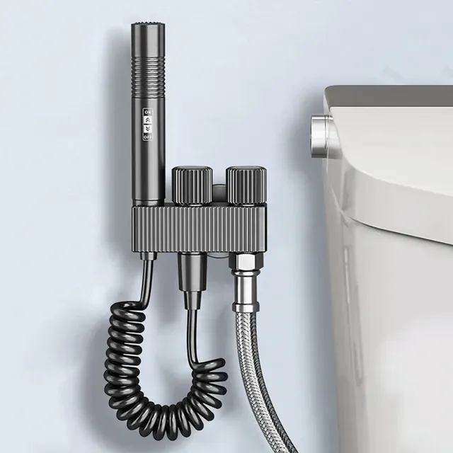 Robinet de bidet de toilette blanc – vue 2