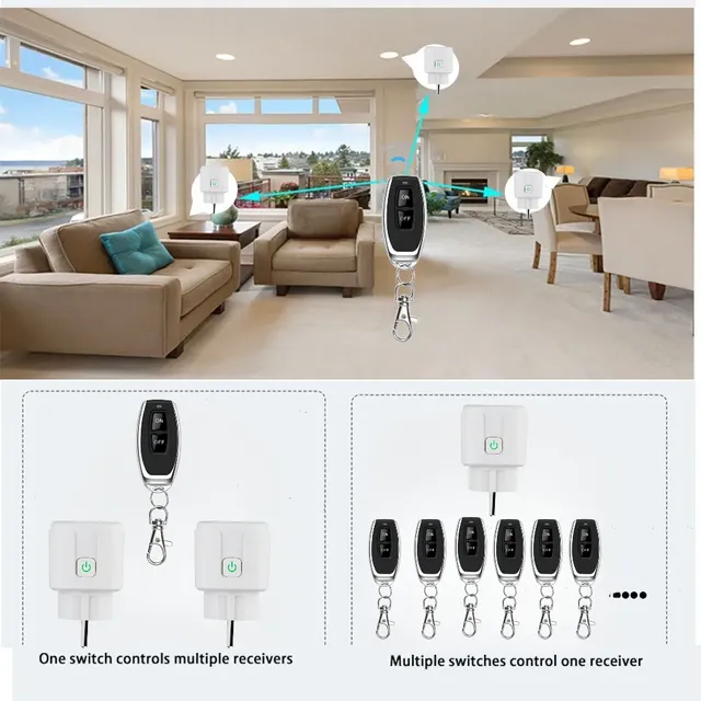 Interrupteur de prise de télécommande intelligente sans… – vue 4