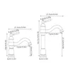Robinet de lavabo en laiton Vintage – vue 3
