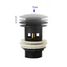 Bonde lavabo mécanisme clic clac laiton finition noir… – vue 3