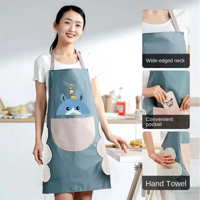 Tablier cuisine mignon femme sans manches imperméable… – vue 2
