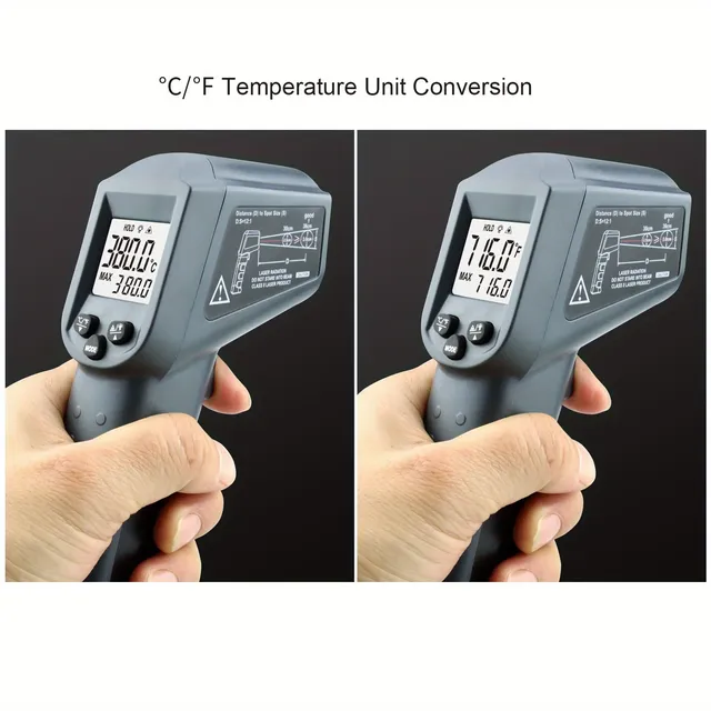 Thermomètre infrarouge numérique industriel – vue 5