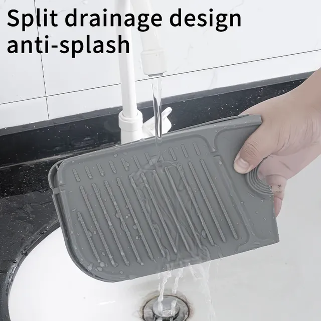 Tapis robinet évier silicone antidérapant égouttoir… – vue 4