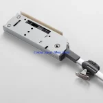 support hydraulique charnière amortisseur fermeture douce réglable silencieux nickelé alliage zinc fer plastique encastrable compact montage vis portes placard légères