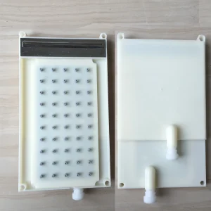 Pommeau de Douche Rectangulaire en ABS avec Sortie de Cascade, Pulvérisation Supérieure, Accessoires, 5×10 Trous