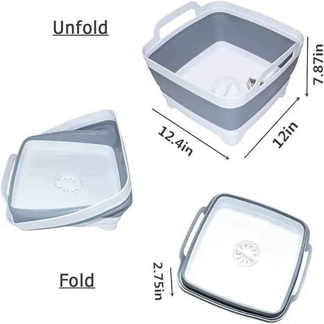 Lavabo pliable portable 9 litres bouchon vidange… – vue 5