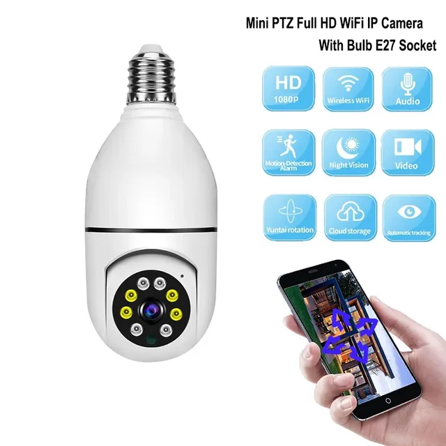 Caméra ampoule sans fil Wifi E27 caméra ampoule 360… – vue 6