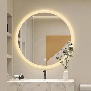 Miroir rond intelligent de 19.5 pouces