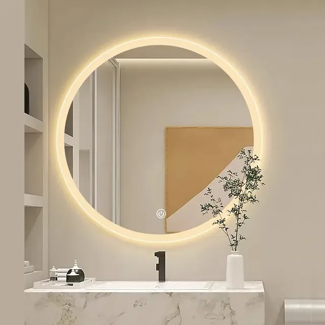 Miroir rond intelligent de 19.5 pouces