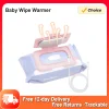 chauffe lingettes portable bébé compact léger durable ABS USB 5V câble inclus fixation paquets chauffage rapide faible consommation maintien humidité