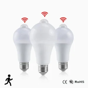 Ampoule LED intelligente avec capteur de mouvement PIR, E27, 3/5/7/9/12W, lampe à Induction, AC 220V 110V, pour escalier et couloir Ampoule LED intelligente avec capteur de mouvement PIR, E27, 3/5/7/9/12W, lampe à Induction, AC 220V 110V, pour escalier et couloir