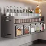 Étagère murale rangement épices acier inoxydable… – vue 1