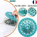 Filtre de vidange d&rsquo;évier de 10cm, collecteur de cheveux de sol de douche, accessoires de salle de bains, couvercle de filtre de vidange de cuisine, Gang de vidange Anti-colmatage