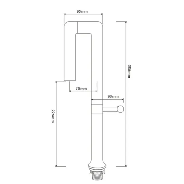 Robinets de cuisine en acier inoxydable 304 – vue 4