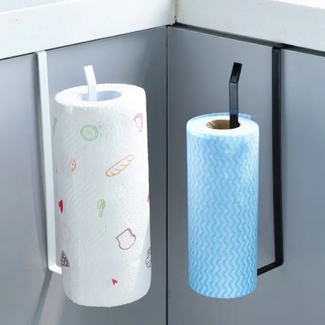 Porte rouleau papier cuisine suspension sous étagère fer… – vue 6