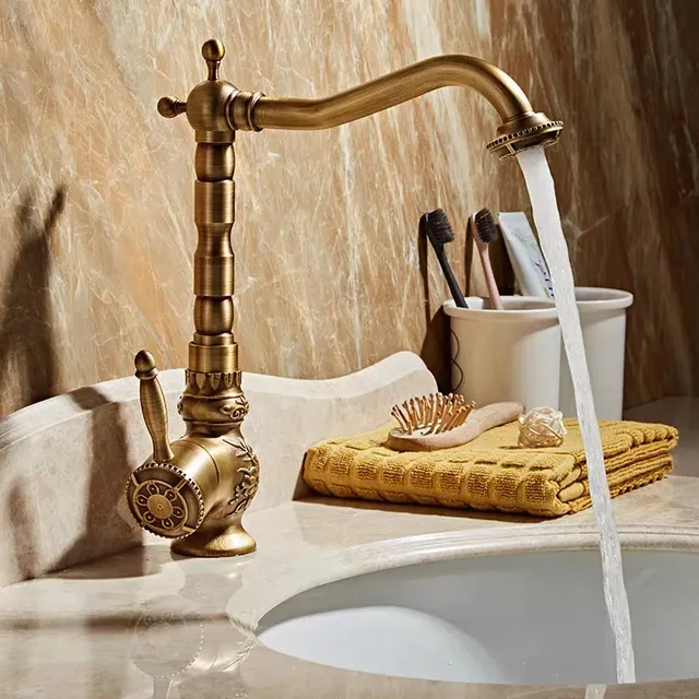 Robinet Antique salle de bains chaud et froid Style… – vue 4