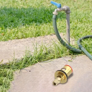 Cartouche de robinet unique 1/2 », vannes de remplacement en laiton, disque en céramique, Valve de robinet, accessoires de salle de bains Cartouche de robinet unique 1/2 », vannes de remplacement en laiton, disque en céramique, Valve de robinet, accessoires de salle de bains