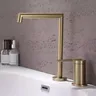 Robinet de salle de bains en laiton brossé doré – vue 3