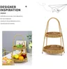 Panier en bambou tissé à la main à deux couches – vue 5