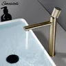 Robinet moleté Robinet de lavabo en or brossé Robinets… – vue 2