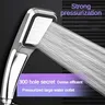 Pommeau de douche chromé ultra pressurisé à 300 trous – vue 2