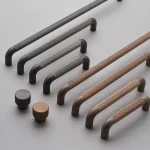 Boutons moletés pour armoire à tiroirs de cuisine de Style industriel américain, poignées pour meubles, armoire européenne, poignée de porte d&rsquo;armoire à chaussures