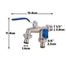 Robinet d'irrigation horticole à double poignée – vue 5