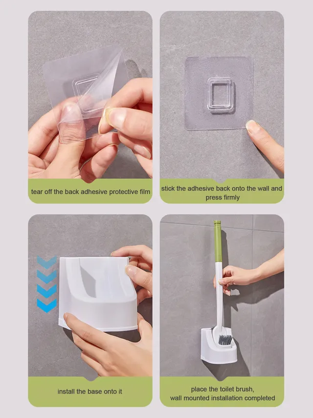 Brosse de toilette domestique sans coins morts – vue 5