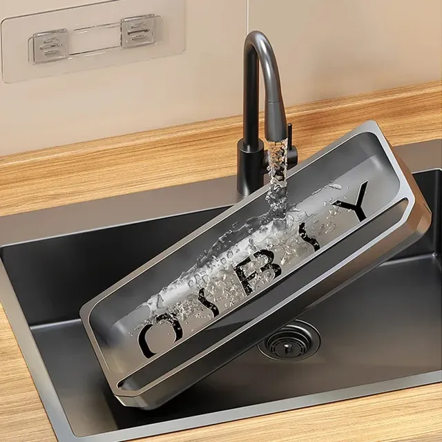 Organiseur évier cuisine égouttoir autodrainant porte… – vue 3