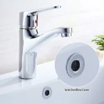 Couvercle de trou de trop-plein rond coloré, couvercle de trop-plein en cuivre, remplacement de bassin, couvercle de sortie d&rsquo;évier, décoration de baignoire