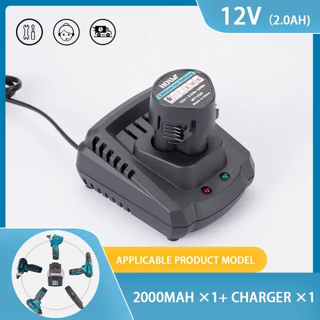 Chargeur batterie lithium 12V 2000mAh LiIon compatible… – vue 2