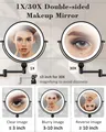 Miroir de maquillage éclairé mural – vue 4