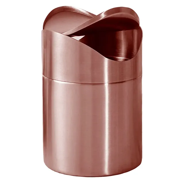 Mini poubelle de bureau en or Rose – vue 5