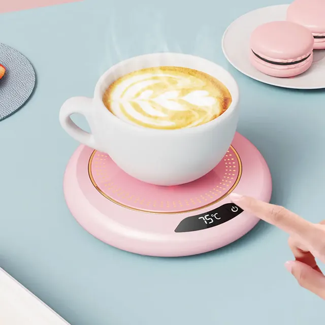 Chauffe tasse usb portable compact rose pastel surface…