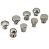 Bouton rond poignée de meuble monotrou argent armoire… – vue 5