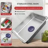 Bassin en acier inoxydable Portable Camping en plein air… – vue 1
