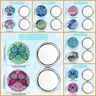 Miroir compact pliant rond double décor diamant cristal… – vue 2