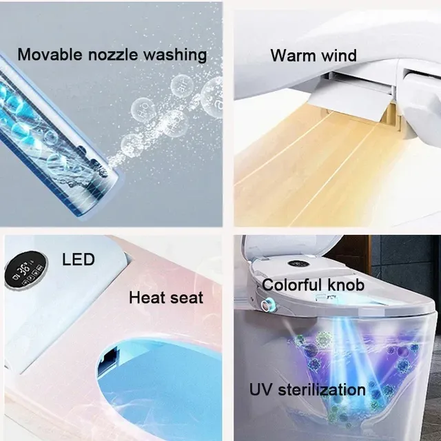 WETIPS siège de Bidet à rabat automatique couvercle de… – vue 3