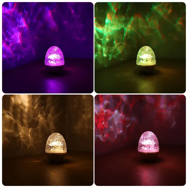 Veilleuse RGB à ondulation d'eau avec télécommande – vue 6