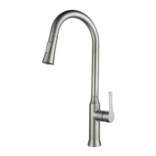 Robinet extractible de cuisine noir – vue 6