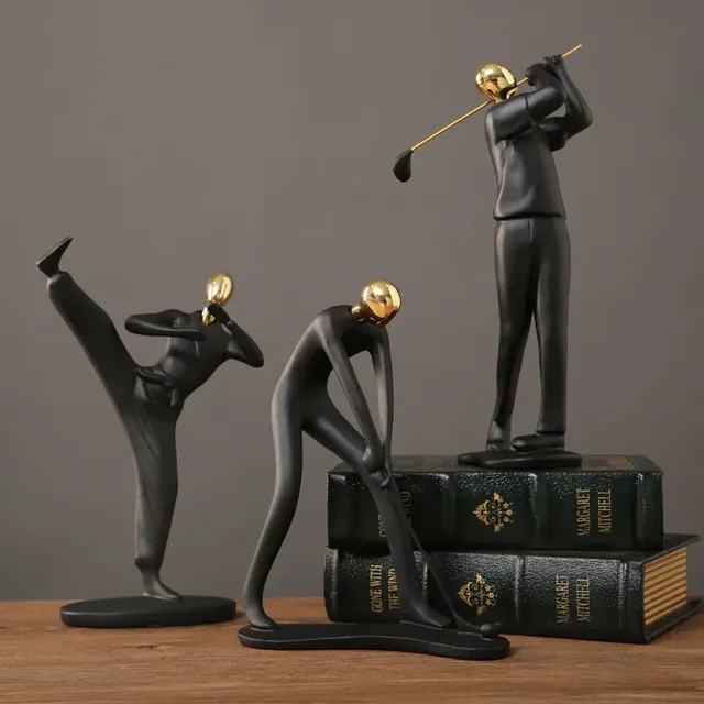 Décoration de figurine de sport en résine – vue 2