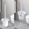 Tasse brosse toilette céramique verre blanc opaque… – vue 6