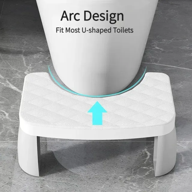 Marchepied wc ergonomique plastique rigide blanc plateau… – vue 3