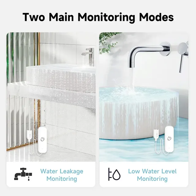 Tuya WiFi/ZigBee capteur d'eau alarme de fuite détecteur… – vue 3