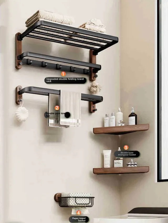 Support de rangement pour serviettes de salle de bain – vue 4
