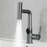 Mitigeur lavabo monotrou cascade contemporain bec coudé… – vue 7