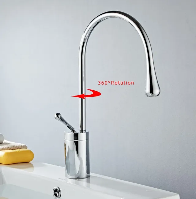 Robinet en laiton chaud et froid pour centre commercial – vue 3