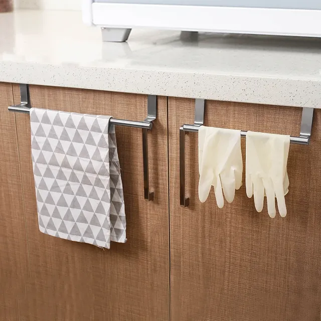Porte serviettes acier inoxydable brossé argent mat… – vue 2