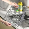 Égouttoir d'évier domestique en acier inoxydable – vue 3